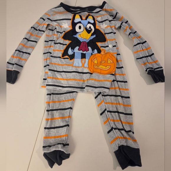Bluey - Spooky Kids Halloween Set - Orange and Gray- 3T - Picture 7 of 16